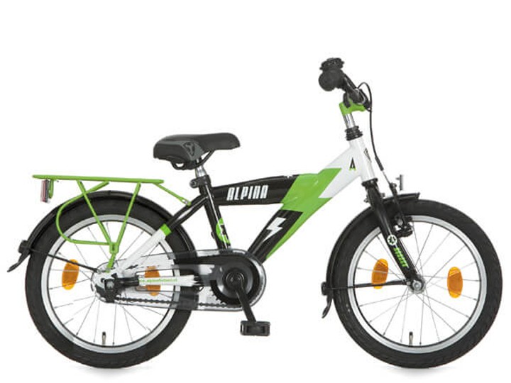 Alpina Yabber 16 inch Wit/Groen/Zwart, altijd hoge korting!