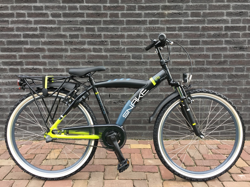 Batavus Snake 26 inch 43cm Zwart mat, altijd hoge