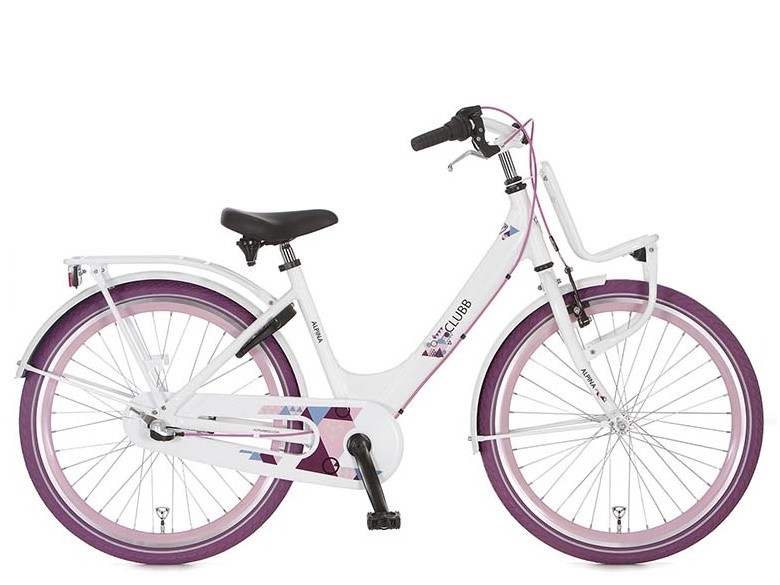 26 inch Meisjesfietsen Alpina Wit van Hetkinderfietspaleis.nl